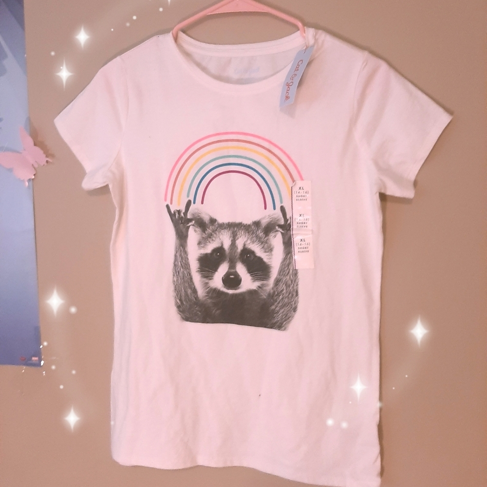 💗NWT Cat and Jack racoon shirt💗